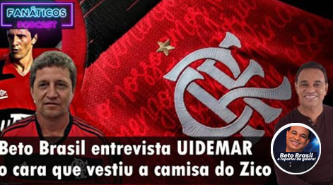 Uidemar, craque do Flamengo, sorrindo durante gravação